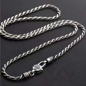 Elegant Silver Men's Chain Necklace